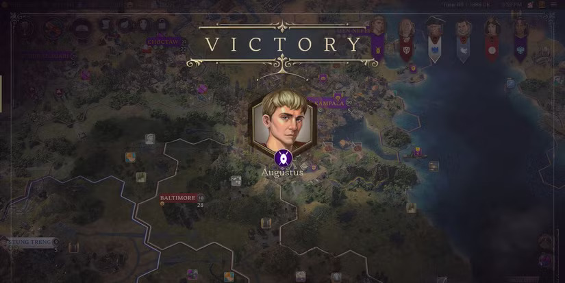 Các mức độ khó trong Civilization 7 1 civ 7 augustus victory end game