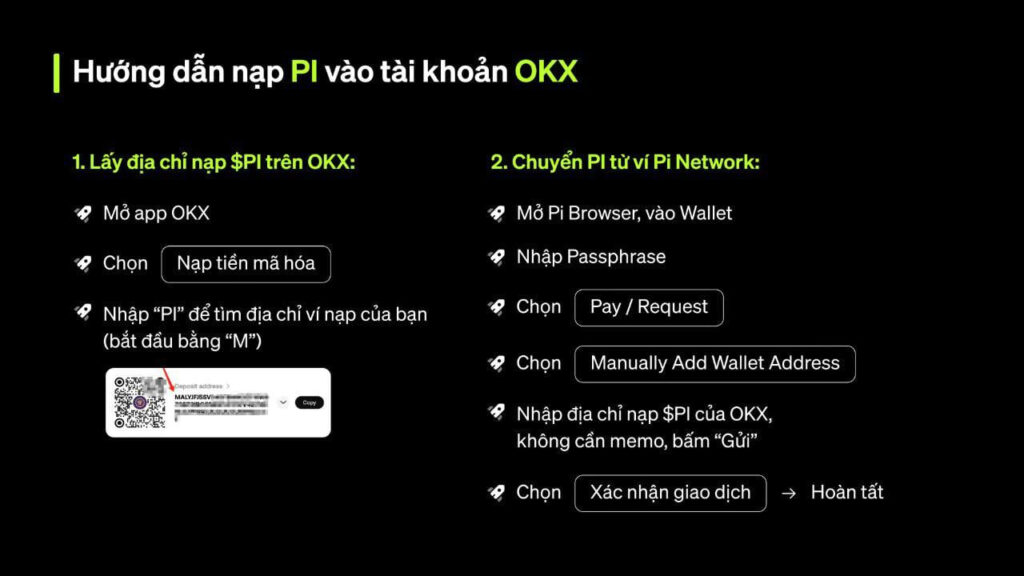 Hướng dẫn nạp Pi Network lên sàn OKX 1 pi network 160220252