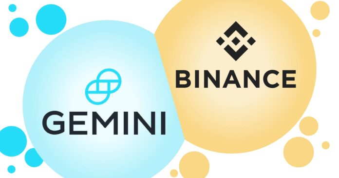 Comparison Gemini vs Binance gamen.pro