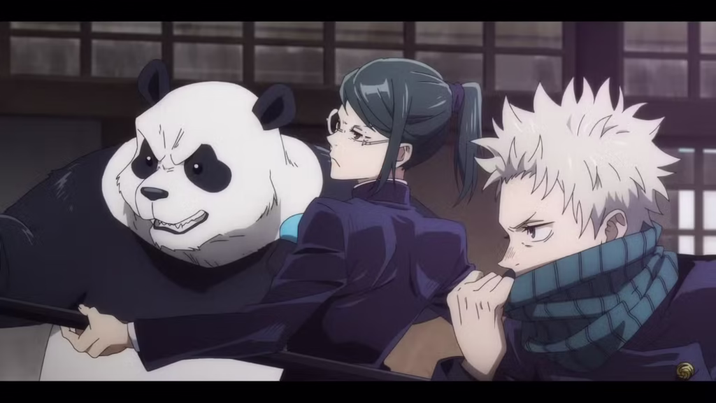 Hành trình đẫm nước mắt của Panda trong Jujutsu Kaisen 1 JUJUTSU KAISEN 0 – Maki Inumaki and Panda gamen.pro