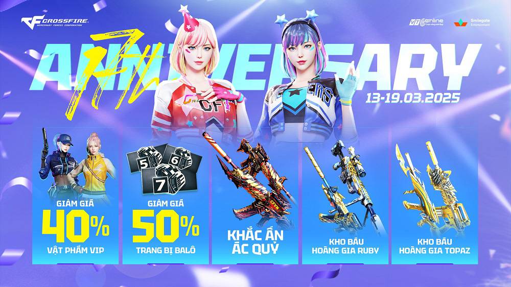 Đột Kích ưu đãi giảm giá mạnh mừng kỷ nhiệm 17 năm 1 dot kich 13032025 gamen.pro 1