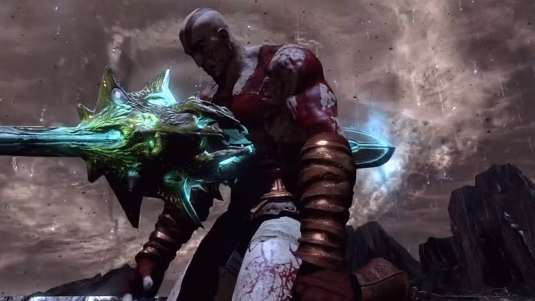 kratos stabs himself in god of war 3 gamen.pro