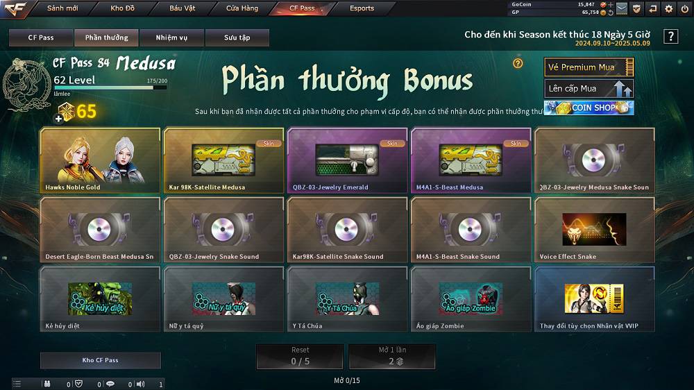 Đột Kích giới thiệu hoạt động CF Pass mùa 4: Lời Nguyền Medusa đầy hấp dẫn 4 CF 22042025 gamen 4