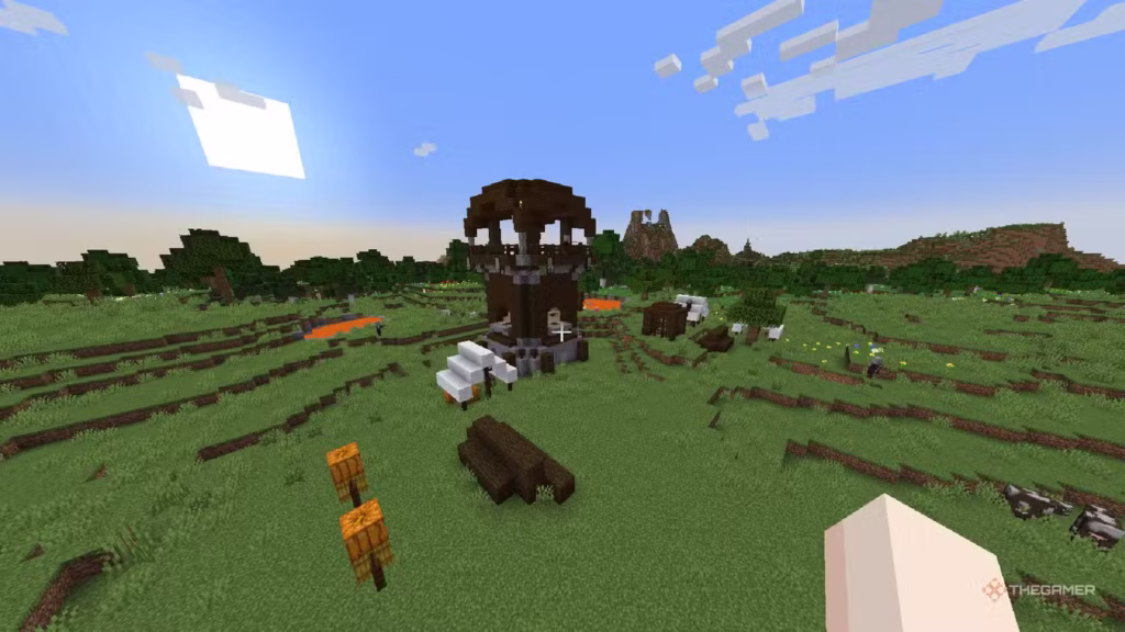 Minecraft: Gợi ý những seed tốt nhất để khám phá bản cập nhật Spring to Life 6 gamen.pro a player looking at a pillager outpost in minecraft