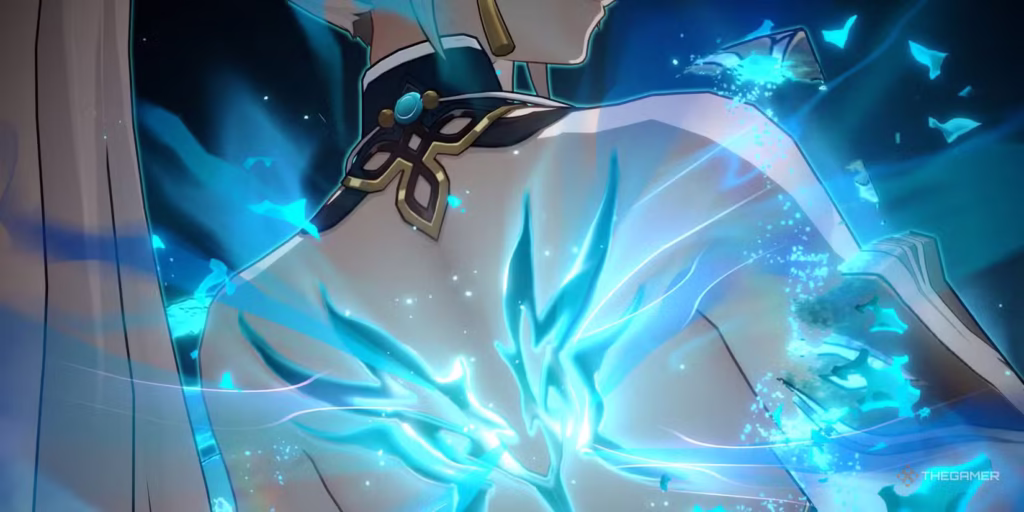 honkai star rail feixiao revealing the mark on her back in her ultimate gamen.pro
