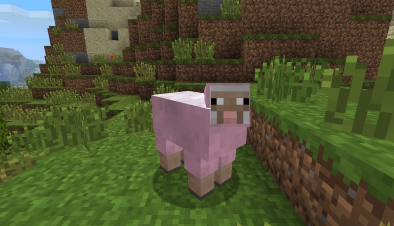 Cách thu thập 10 mob hiếm nhất trong Minecraft 1 minecraft pink sheep gamen.pro