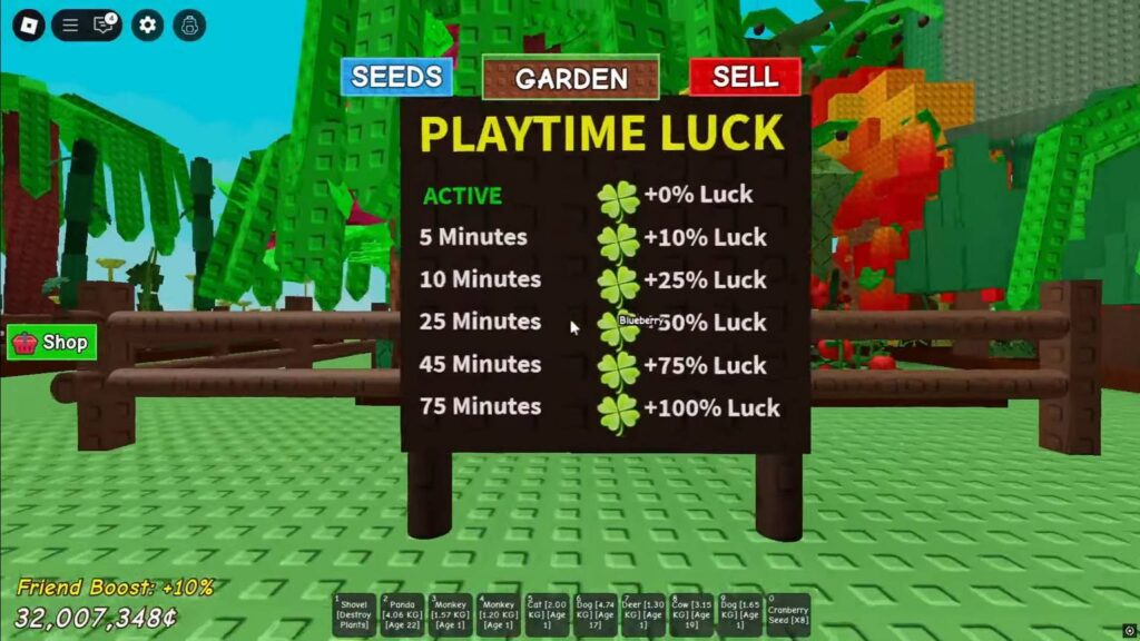 Vén màn bí mật về Playtime Luck trong Grow a Garden: Có thật hay chỉ là trò lừa? 1 Grow a garden playtime luck gamen.pro
