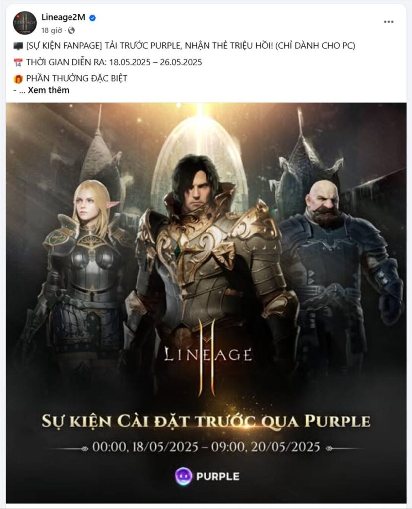 Cộng đồng háo hức đón chờ ngày ra mắt Lineage2M 3 Lineage2M 15052025 gamen.pro 3