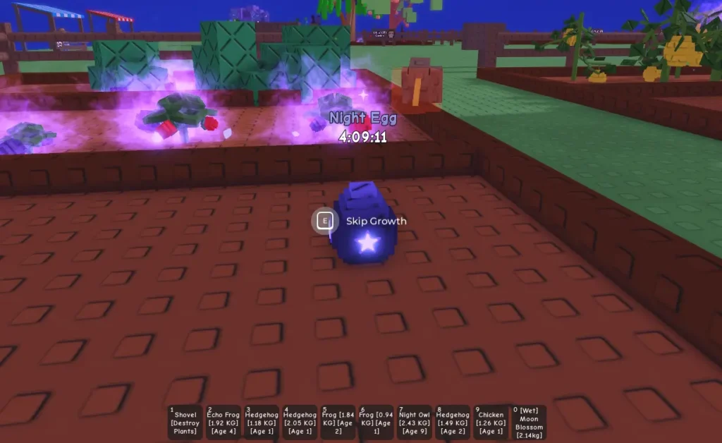 Cách sở hữu siêu trộm Raccoon trong Grow a Garden (Roblox) 1 Night Egg grow a garden gamen.pro