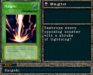 Sổ tay bỏ túi cách phá đảo Yu-Gi-Oh! Forbidden Memories (Yugi PS1) không cần cheat 1 Raigeki FMR EU VG gamen.pro
