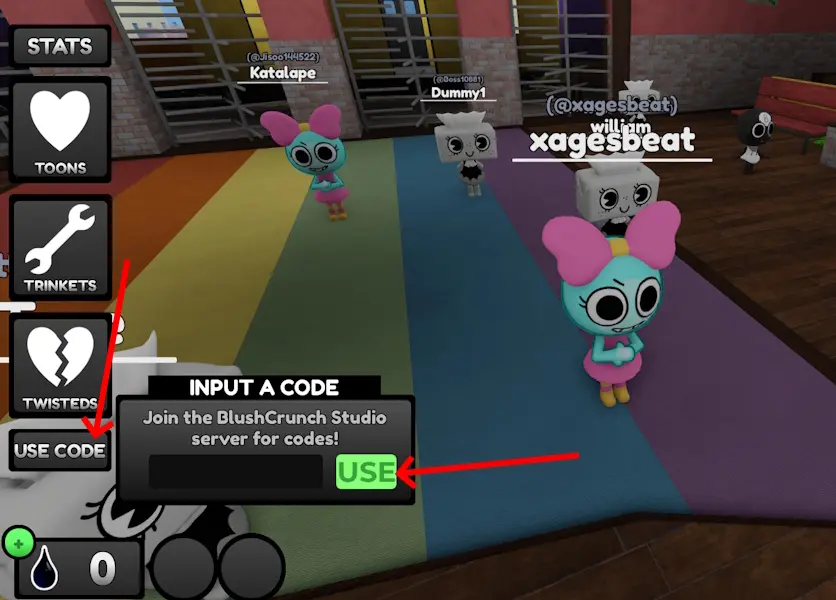 Redeem codes in Dandys World gamen.pro