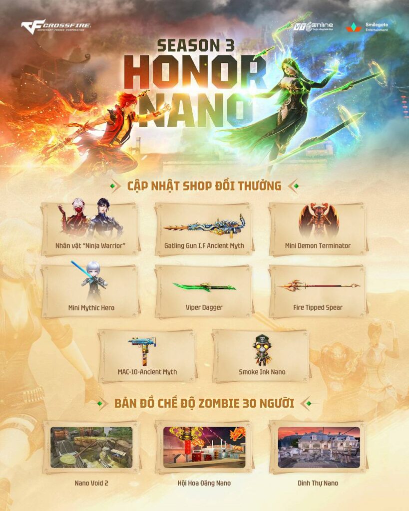 Zombie Honor Nano Mùa 3 bùng nổ với vũ khí mới, bản đồ mới 1 Zombie Honor Nano gamen.pro 27052025 1