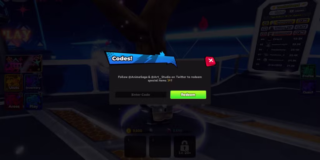 anime saga redeem codes gamen.pro