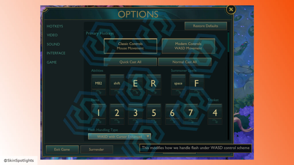 gamen.pro league of legends wasd movement