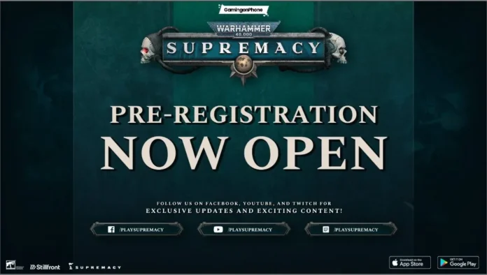 gamen.pro supremacy warhammer 40000 pre registration cover