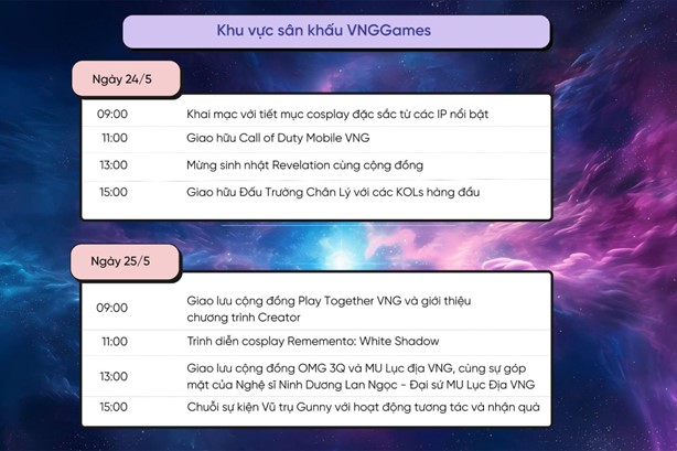 gameverse 2025 vng gamen.pro schedule