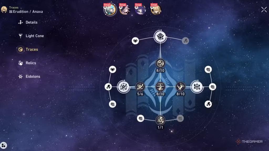 Hướng dẫn xây dựng Anaxa trong Honkai: Star Rail 5 honkai star rail anaxa trace screen gamen.pro