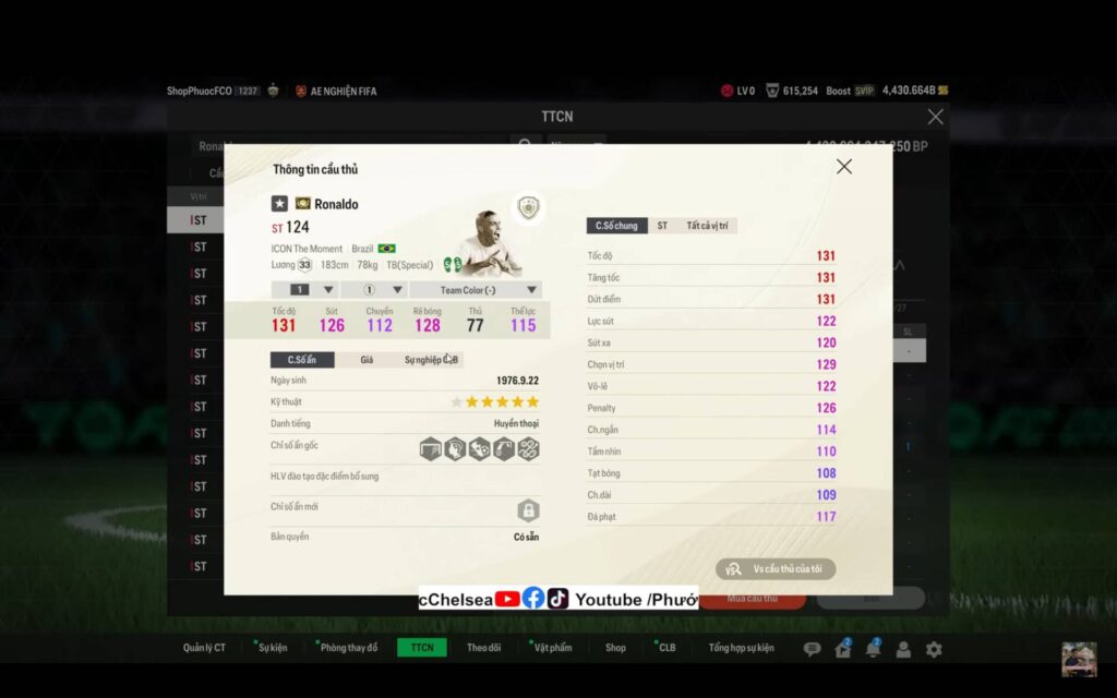 ronaldo de lima gamen.pro fc online 1 2
