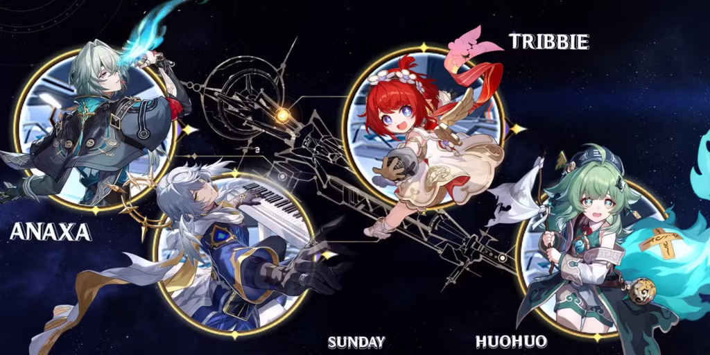 sunday tribbie huohuo anaxa team composition in honkai star rail 1 gamen.pro