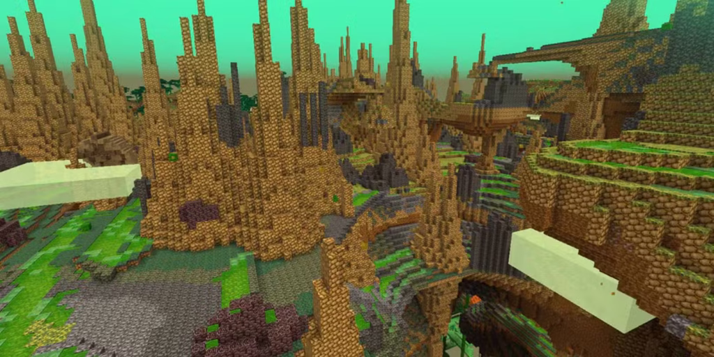 the poisonous potato dimension from the poisonous potato april fools update of minecraft gamen.pro