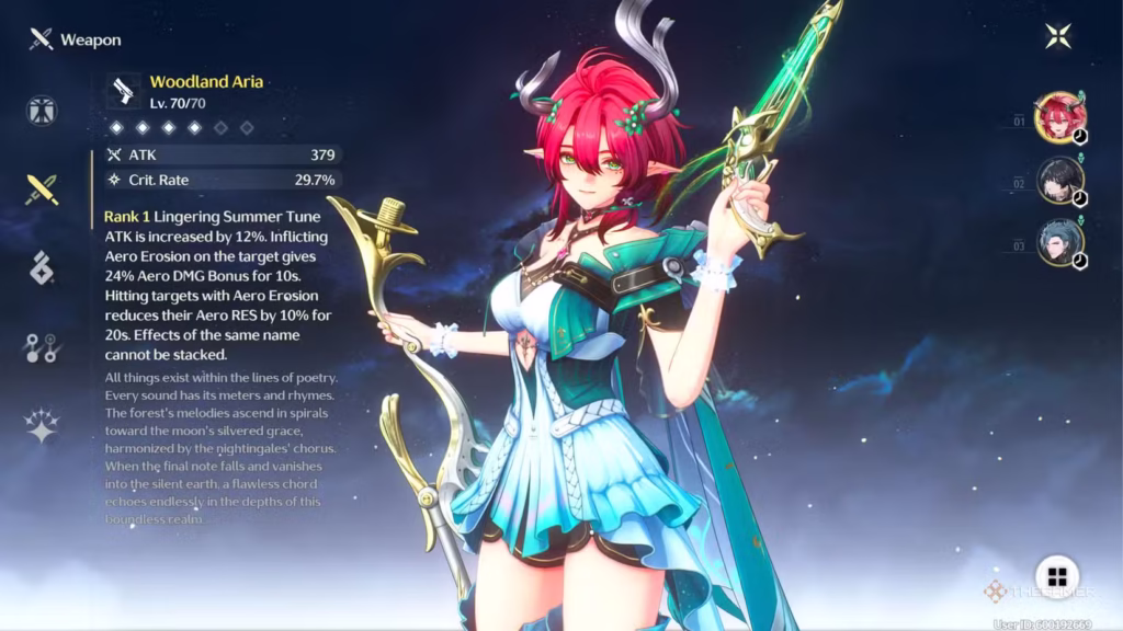 wuthering waves ciaccona weapon screen gamen.pro