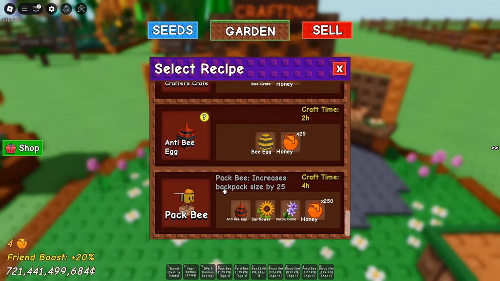 684d8aec944c1 HOW TO GET USE PACK BEE in GROW A GARDEN What Does PACK BEE DO 0 4 screenshot gamen.pro
