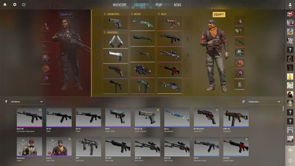 Soi kho đồ tiền tỷ của các đại phú hộ Counter-Strike 2 1 CS2 gear examples in Steam gamen.pro