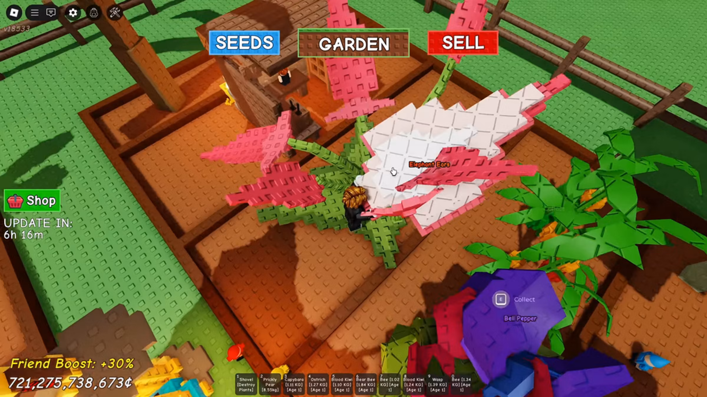 HOW TO GET ELEPHANT EARS SHOWCASE in GROW A GARDEN! ROBLOX 2-14 screenshot gamen.pro