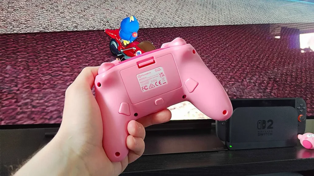 Tay cầm Kirby siêu đáng yêu, giá mềm cho tín đồ Switch 2 1 Kirby controller gamen.pro 1