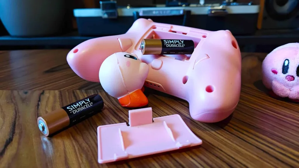 Tay cầm Kirby siêu đáng yêu, giá mềm cho tín đồ Switch 2 2 Kirby controller gamen.pro 2