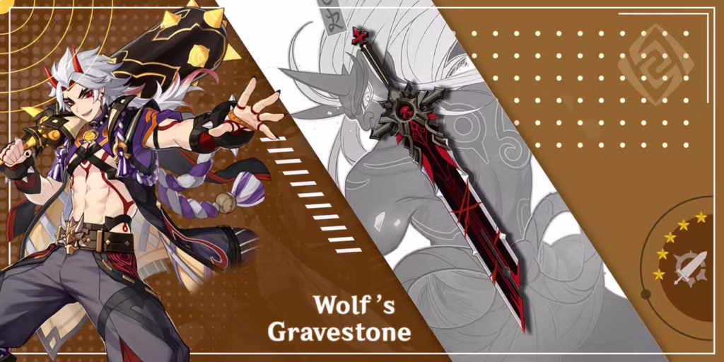 Genshin Impact: Xếp hạng vũ khí tốt nhất cho Arataki Itto (cập nhật 6-2025) 1 arataki itto using wolf gravestone in genshin impact gamen.pro