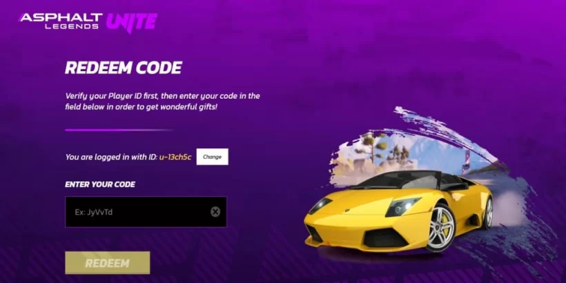 asphalt legends unite code redemption page jpg 820 gamen.pro