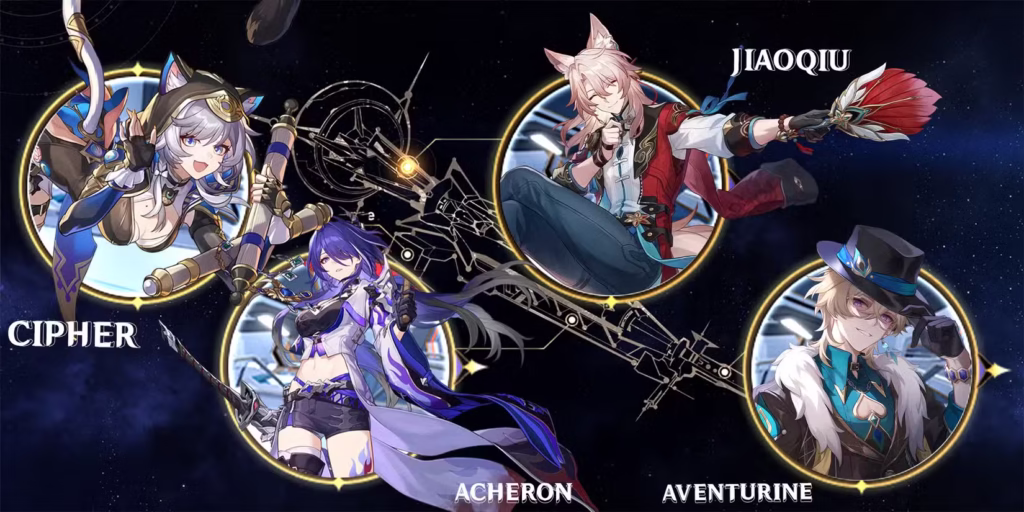gamen.pro acheron jiaoqiu aventurine and cipher team composition in honkai star rail