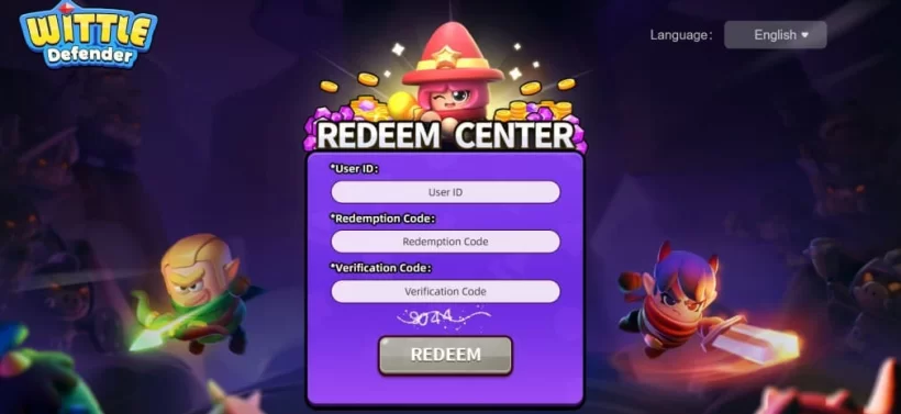 Wittle Defender codes tháng 9/2026: Nhận ngay Gem, Hero và tài nguyên quý 1 gamen.pro wittle defender code redemption window jpg 820