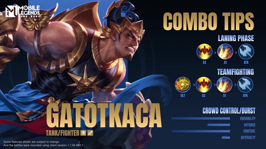 Mobile Legends: 5 tướng dễ chơi dễ leo rank 5 gamen.pro mobile legends bang bang Gatotkaca