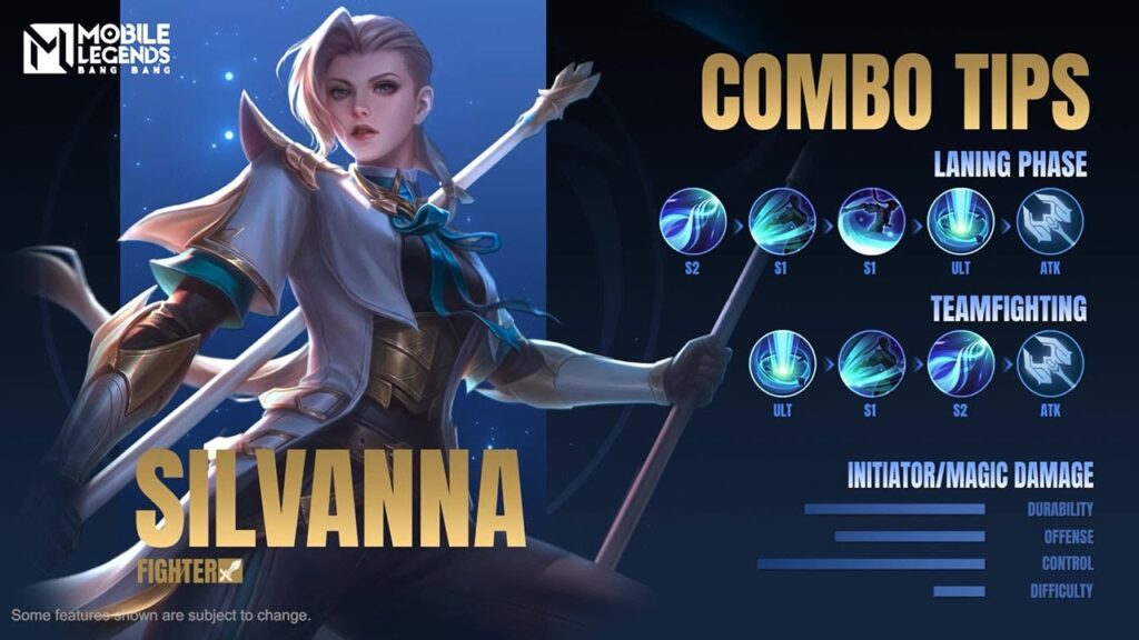 Mobile Legends: 5 tướng dễ chơi dễ leo rank 1 gamen.pro mobile legends bang bang Silvanna