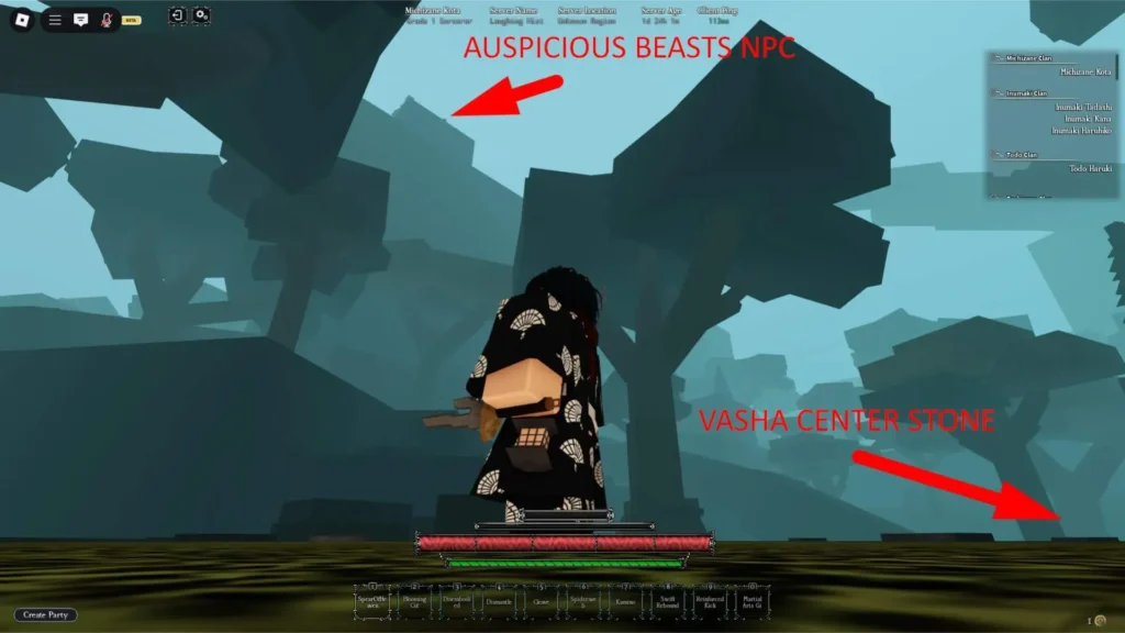 Heian: Toàn tập vị trí và yêu cầu để sở hữu mọi Chú thuật (Cursed Technique) 3 heian cursed technique teacher location auspicious beasts gamen.pro