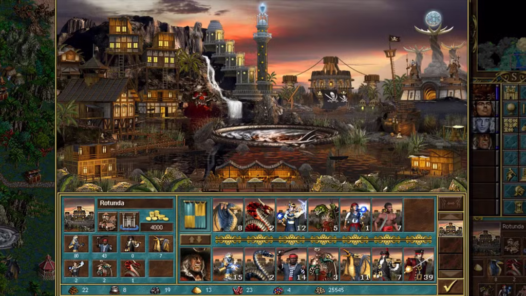 heroes 3 horn of the abyss cove town screen gamen.pro