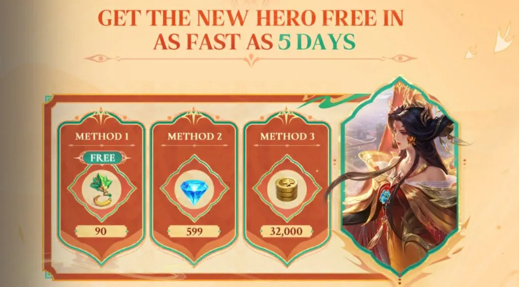Mobile Legends: Cách nhận miễn phí tướng mới Zetian 1 mlbb three methods of unlocking zetian gamen.pro
