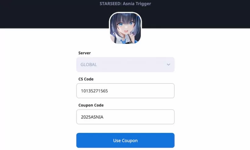 redeem page for starseed asnia trigger jpg 820 gamen.pro
