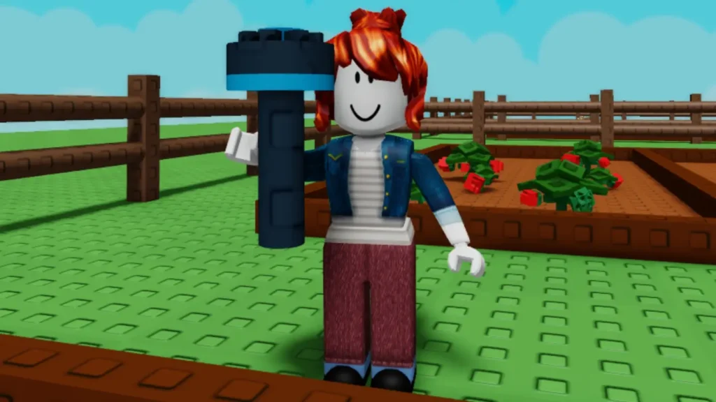 roblox grow a garden player holding basic sprinkler gamen.pro