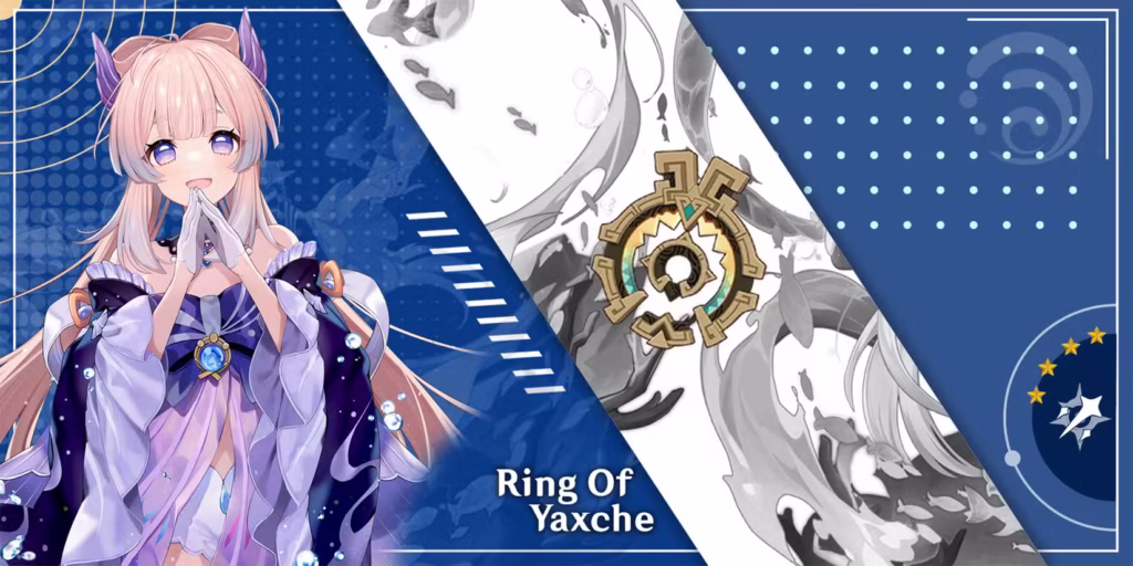sangonomiya kokomi using ring of yaxche in genshin impact gamen.pro