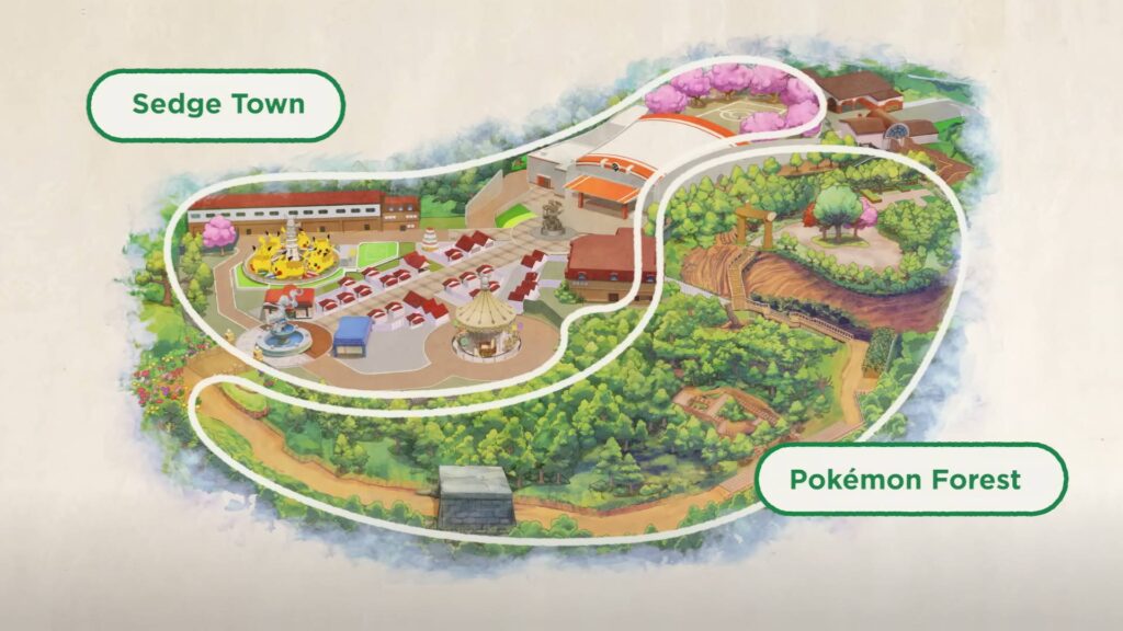 PokéPark Kanto: Công viên thiên đường dành cho fan Pokémon tại Nhật Bản 2 gamen.pro The two sections of PokePark Kanto 1024x576 1