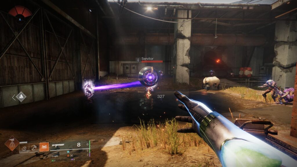 Destiny 2: Hướng dẫn build Titan hệ Lửa (Solar) mạnh nhất trong Edge of Fate 3 gamen.pro Titan combat with Servitor in Destiny 2 gameplay 1024x576 1