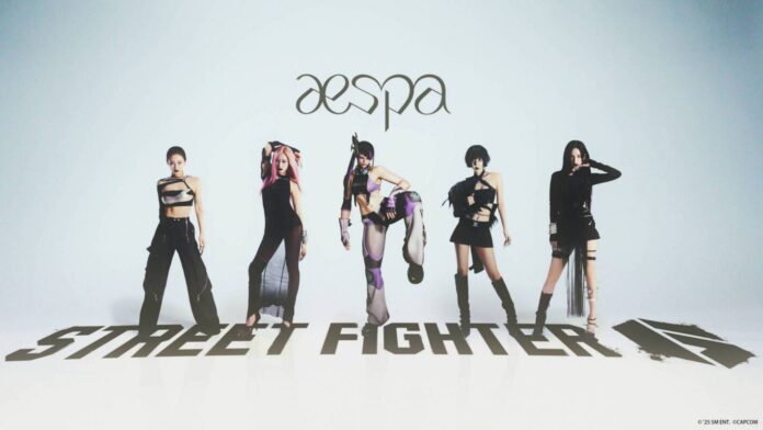 gamen.pro aespa collabo メインビジュアル コピーライトあり