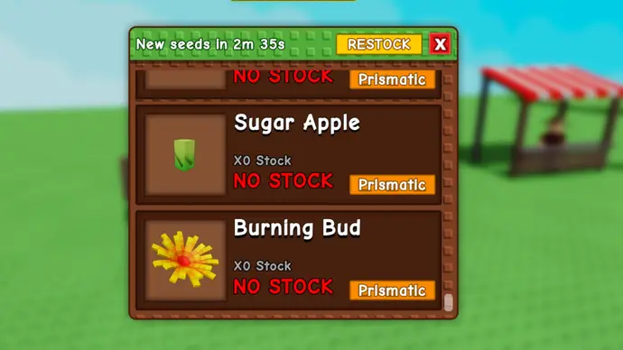 gamen.pro grow a garden burning bud in seed shop