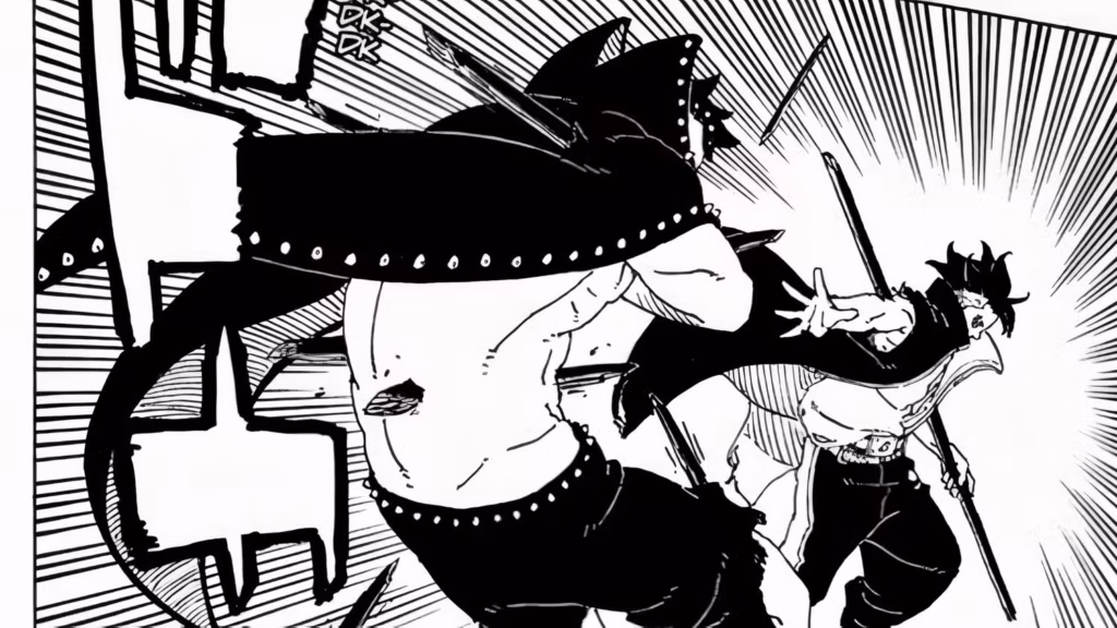 Boruto: Two Blue Vortex Chapter 24 - Mở đầu arc mới với trận chiến đỉnh cao tại Sunagakure 2 gamen.pro jura vs kawaki boruto tbv chapter 24 leaks