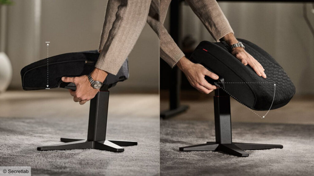 Phụ kiện không thể thiếu dành cho game thủ chân dài 2 gamen.pro secretlab otto adjustable legrest positions