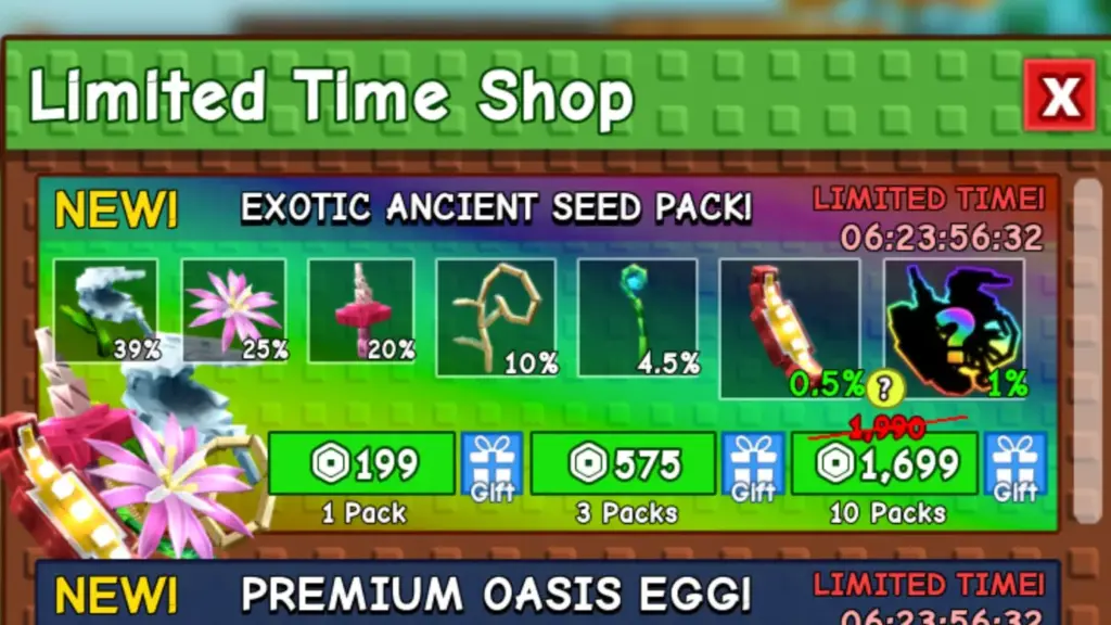 grow a garden exotic ancient seed pack contents gamen.pro