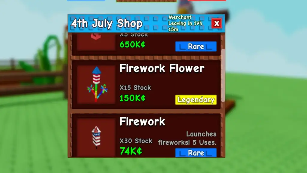Grow a Garden: Cách nhận Hoa Pháo Bông (Firework Flower) trong sự kiện 4/7 1 grow a garden firework flower uncle sam shop menu gamen.pro